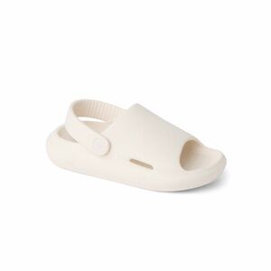 Reef Kid's Little Rio Slide sandals in whisper white, size 10